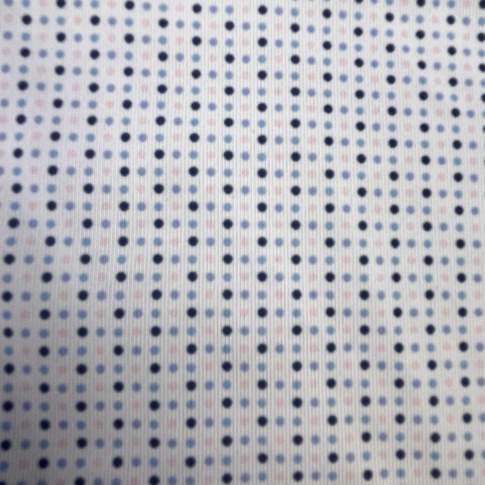 Peter Millar Crown Crafted Golf Polo Men’s Large White Blue Dot Performance Logo - Picture 4 of 10